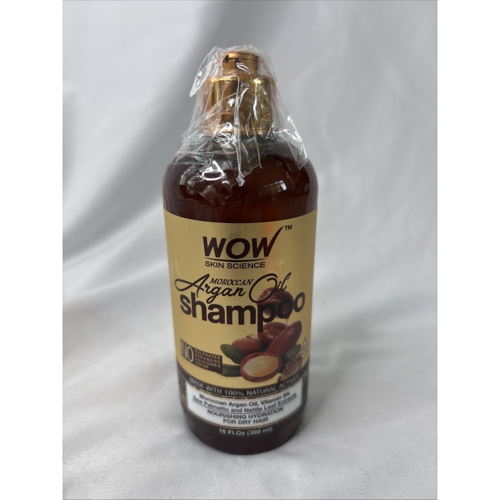 WOW Skin Science Moroccan Argan Oil Shampoo 10 Oz For Dry Hair NEW